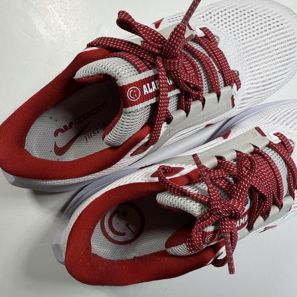 Nike Women's University Of Alabama Sneaker 5.5 White Grey Crimson - Picture 5 of 13